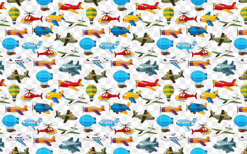 Cartoon Airplane Background Illustrator PNG