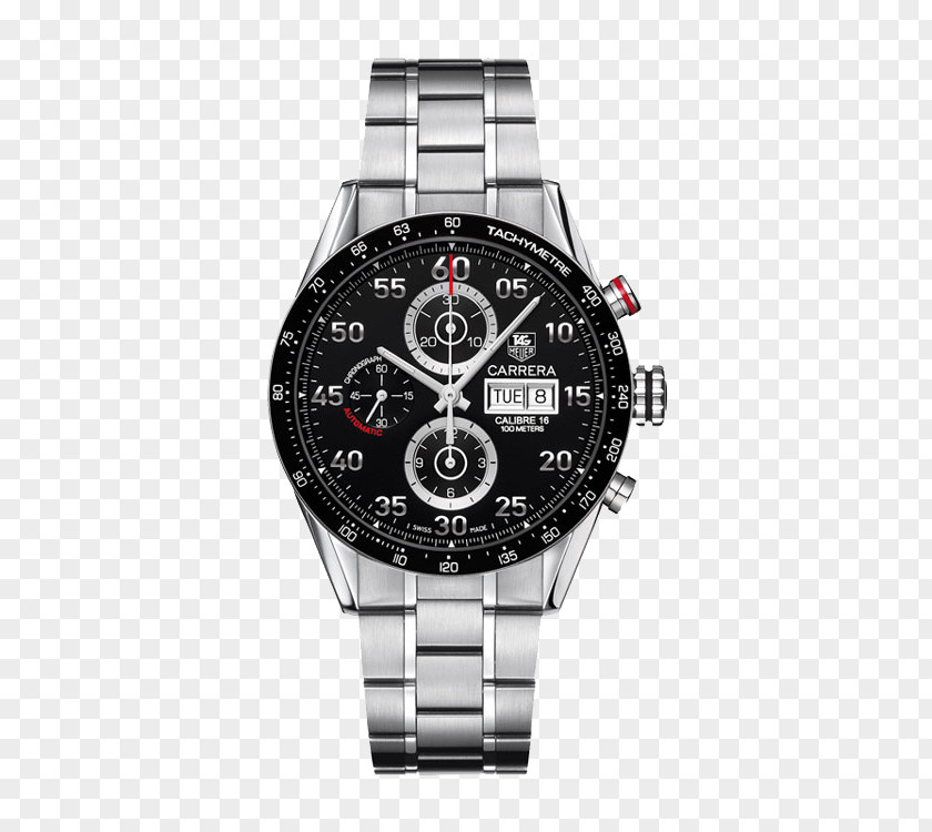 TAG,Heuer Black Dial Watch Omega Speedmaster Automatic TAG Heuer Chronograph PNG