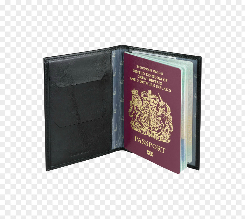 Passport Hand Bag Wallet Leather Lining Business Cards Supermarine Spitfire PNG