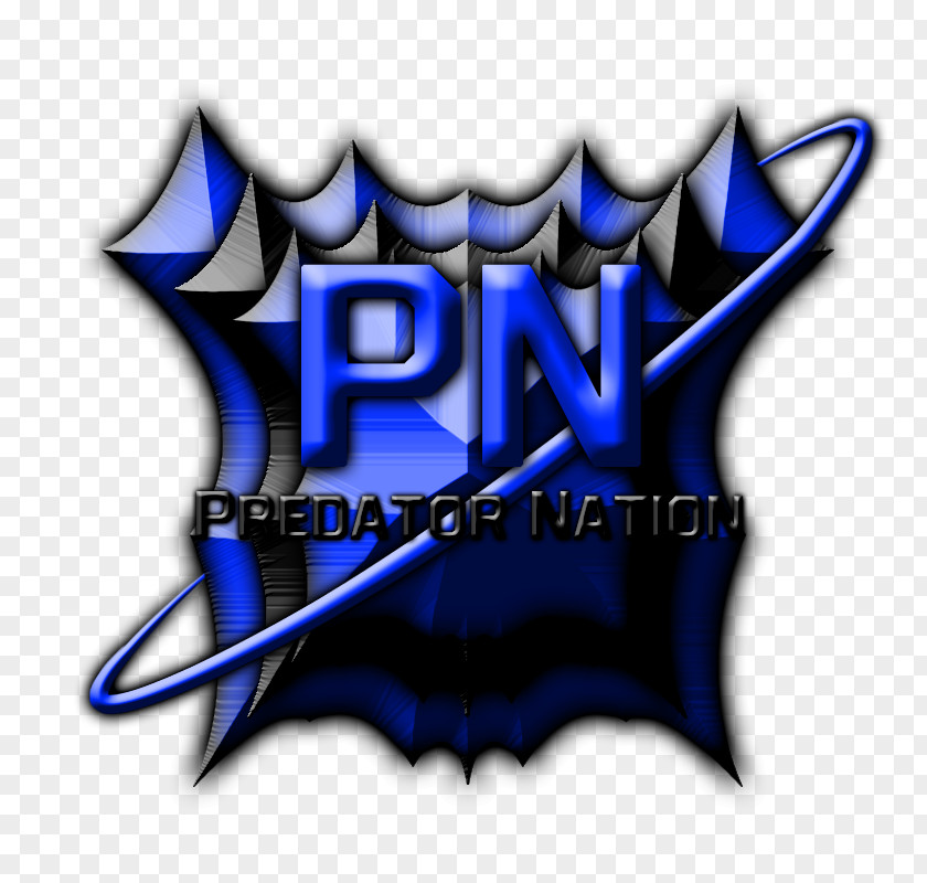 Predator Logo Chaos Legion Cobalt Blue Font PNG