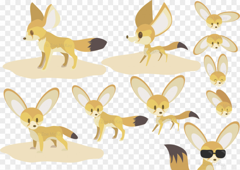 Fennec Fox Hare Domestic Rabbit Animal Mammal Canidae PNG