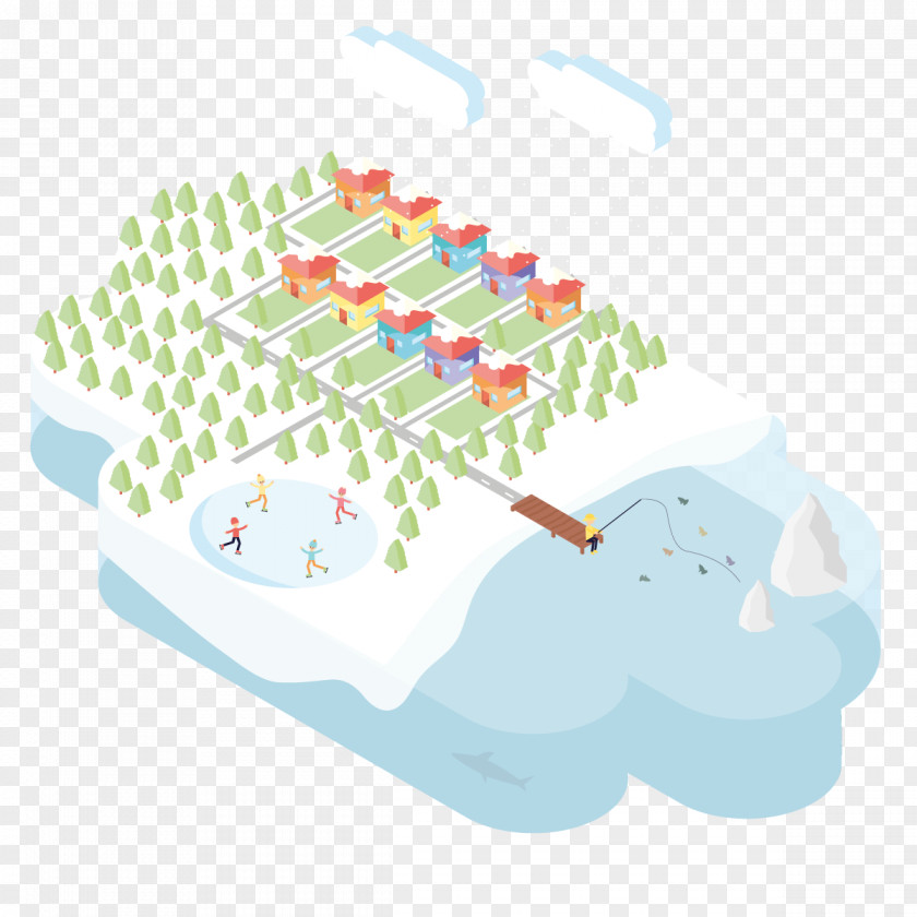Vector Ice World Graphic Design Illustration PNG