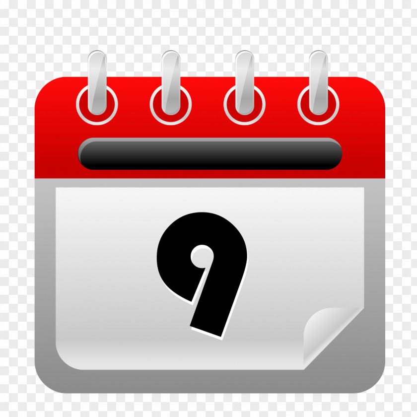9 Calendar Date Icon PNG