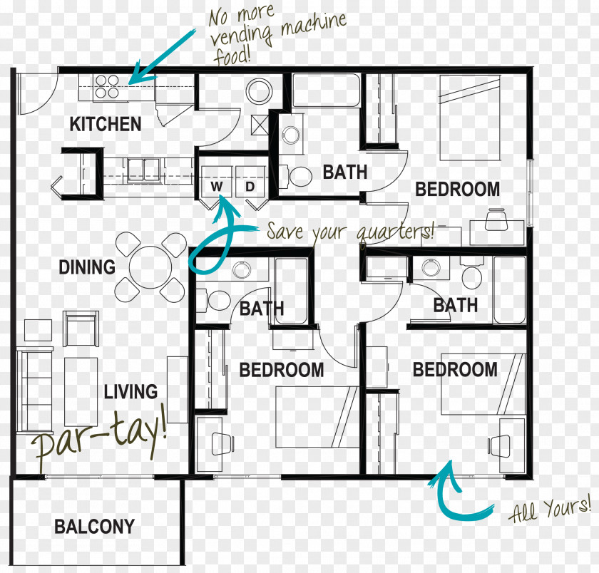 Bed Plan Middle Tennessee State University Student Quarters Murfreesboro Rutherford House PNG