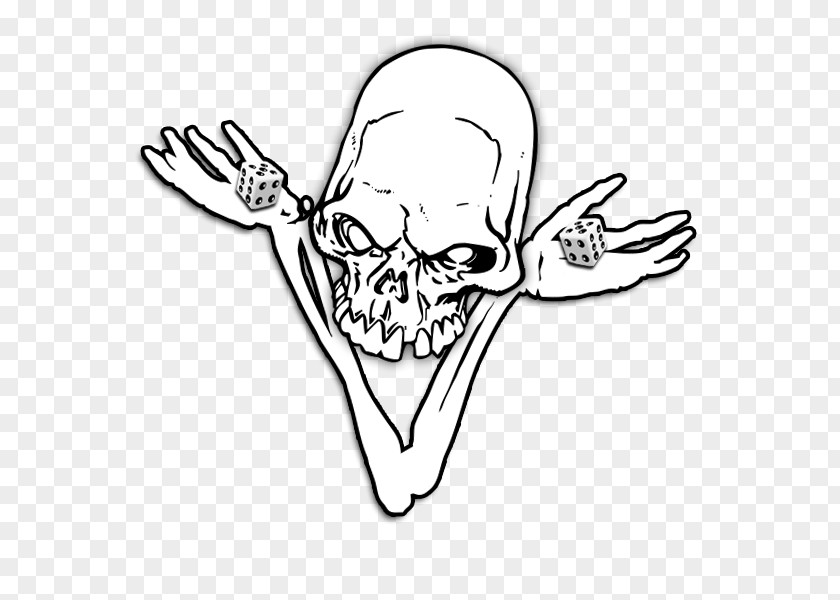 Hand Skull Drawing /m/02csf Line Art Cartoon Clip PNG