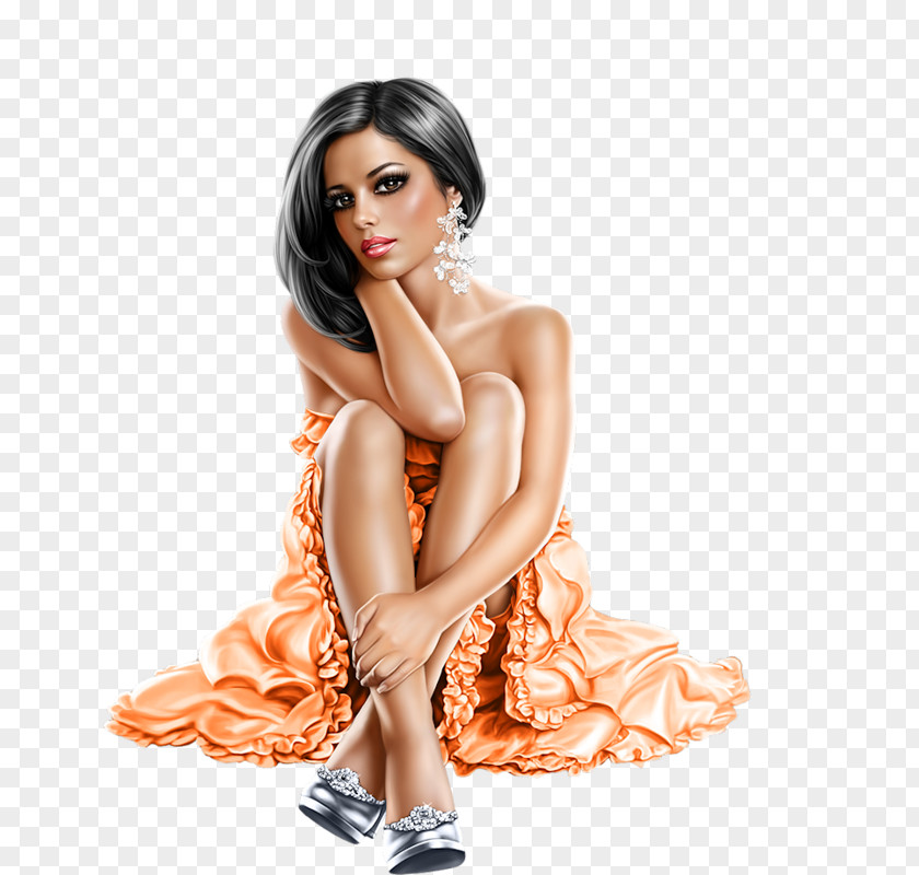 Woman Digital Art PNG