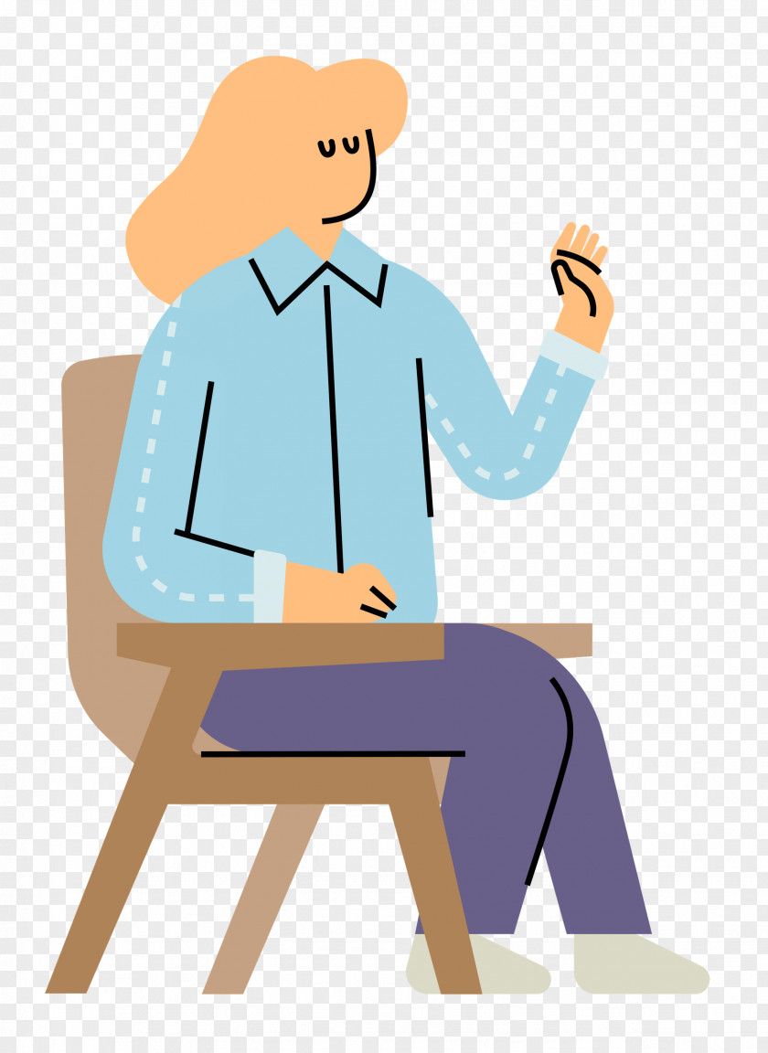 Cartoon Human Sitting H&m Behavior PNG