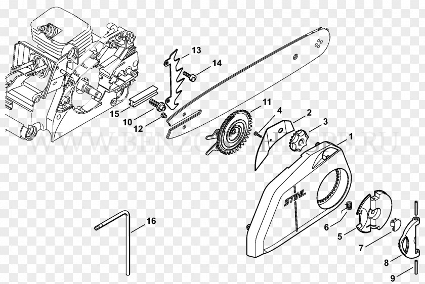 Chainsaw Wiring Diagram Stihl PNG