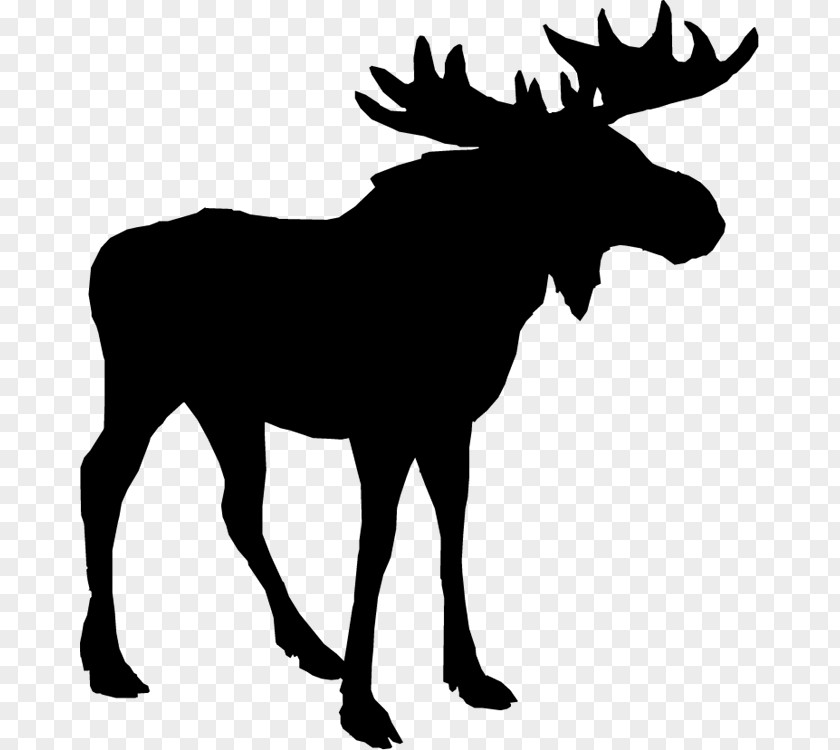 Clip Art Deer Silhouette Alaska Moose Image PNG