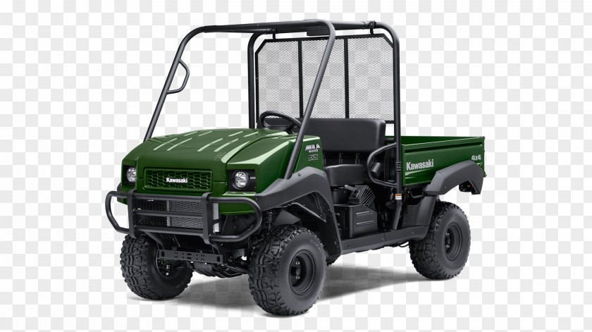 Motorcycle Kawasaki MULE Heavy Industries & Engine Four-wheel Drive Side By PNG