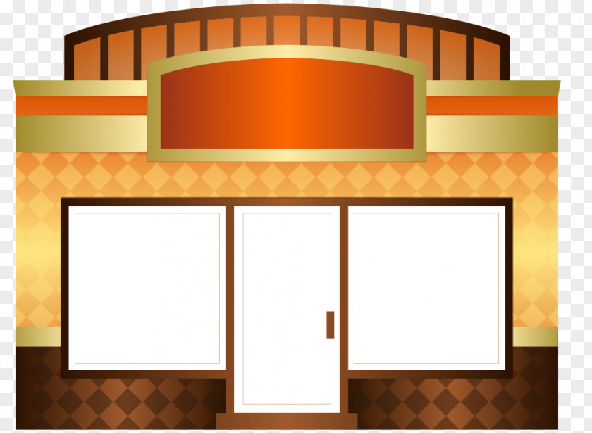White House Vector Storefront Shopping Clip Art PNG