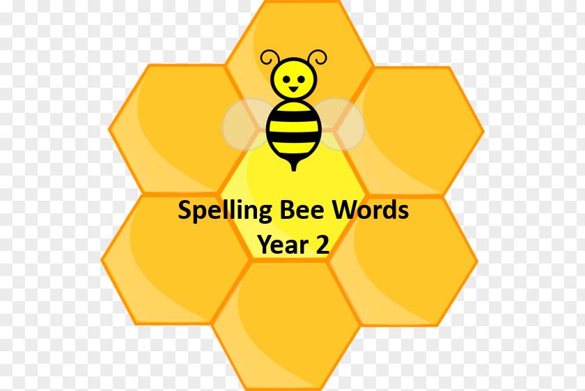 Bee Scripps National Spelling Honeycomb PNG
