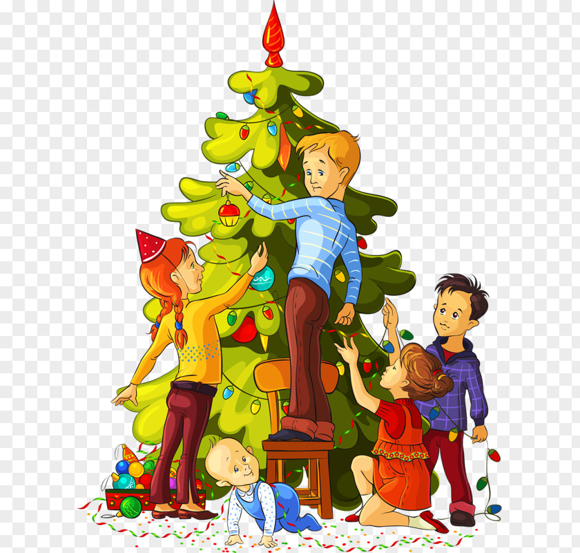 Christmas Holiday Tree Decoration Santa Claus Clip Art PNG