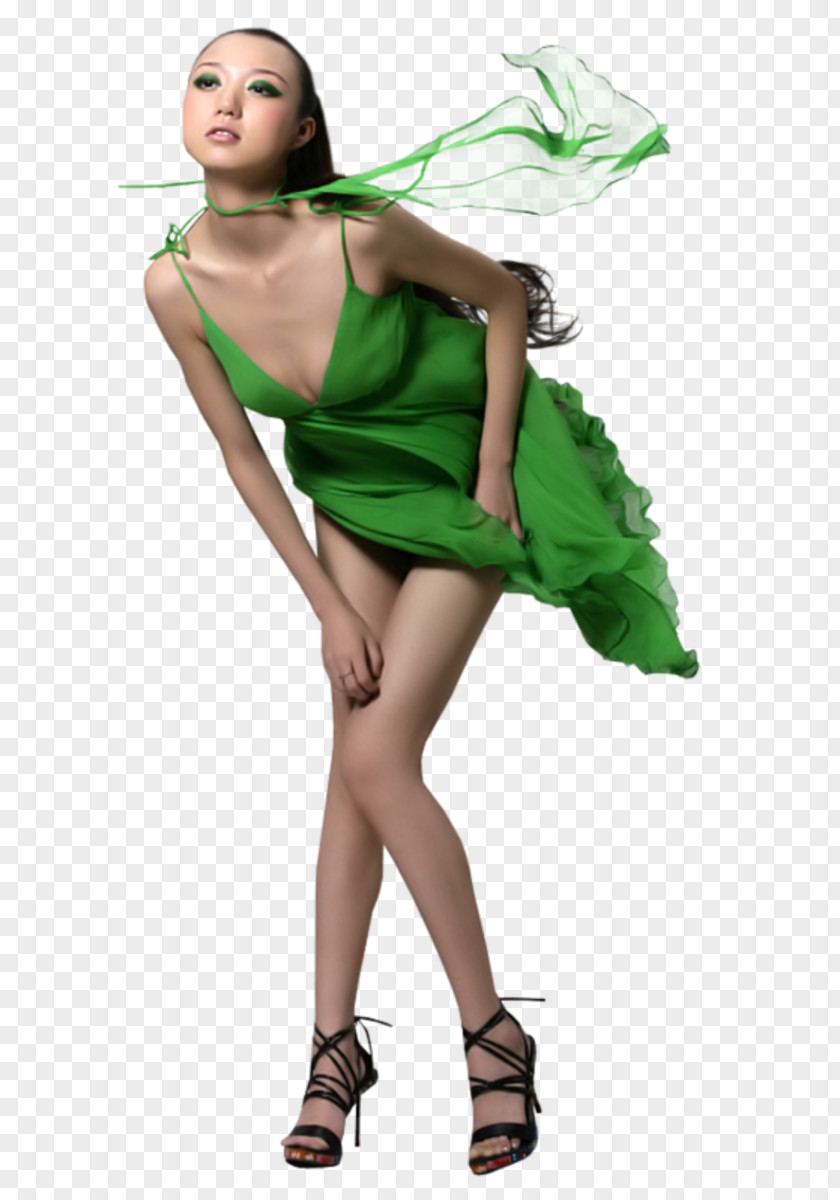 Femmes Green Woman Color Dress Turquoise PNG