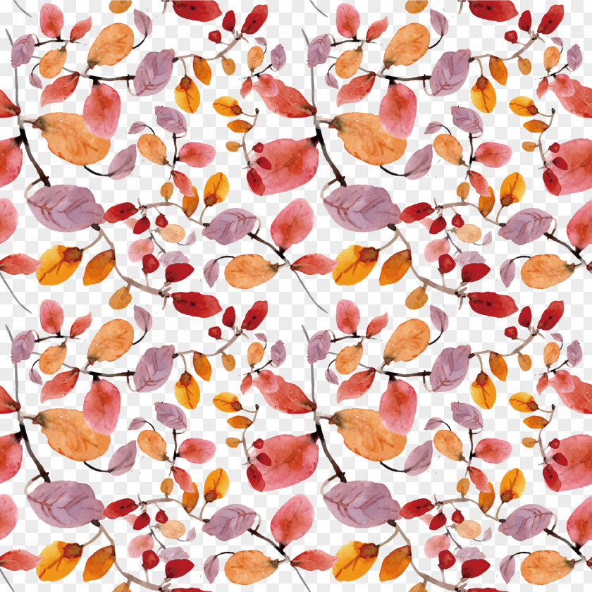 Hand Painted Autumn Leaves Euclidean Vector Photography Download PNG