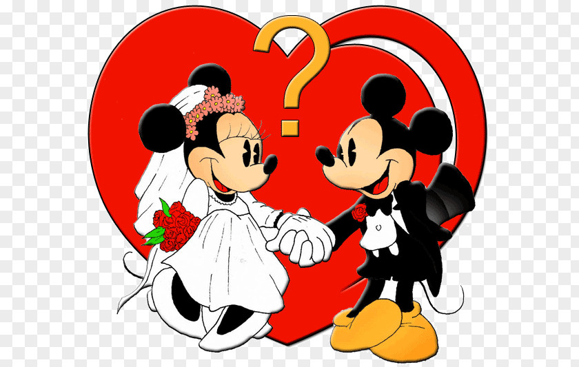 Mickey Minnie Mouse Pluto Wedding PNG