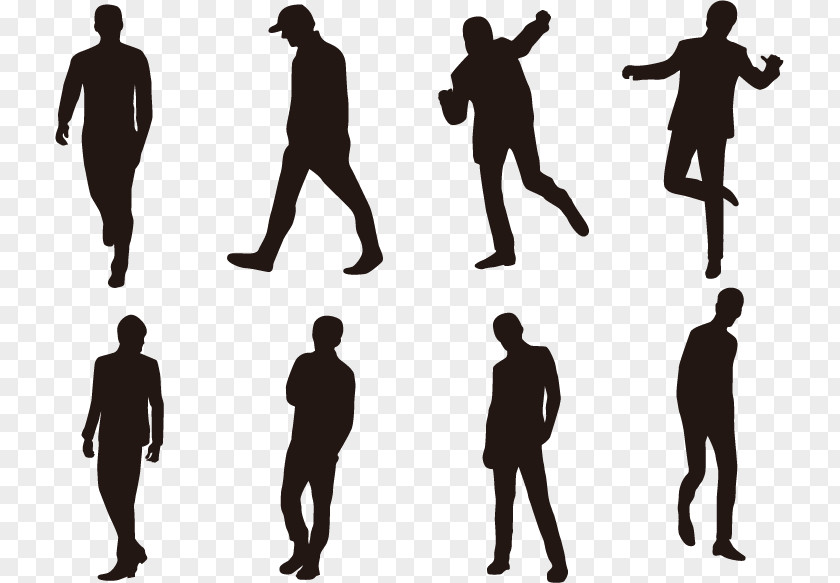 People Silhouette Vector Download PNG