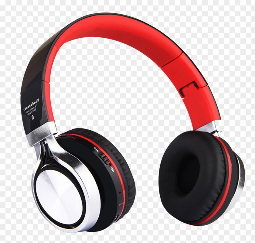 Red Wireless Headphones Headset Bluetooth PNG