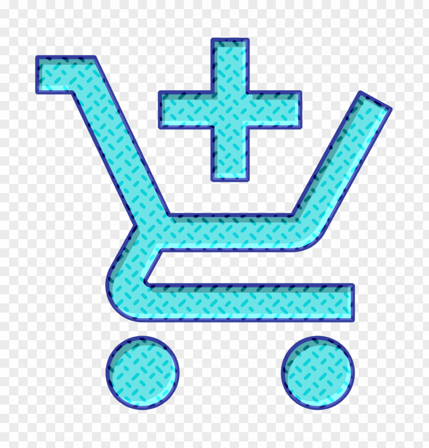 Symbol Electric Blue Add Icon Cart Shopping PNG
