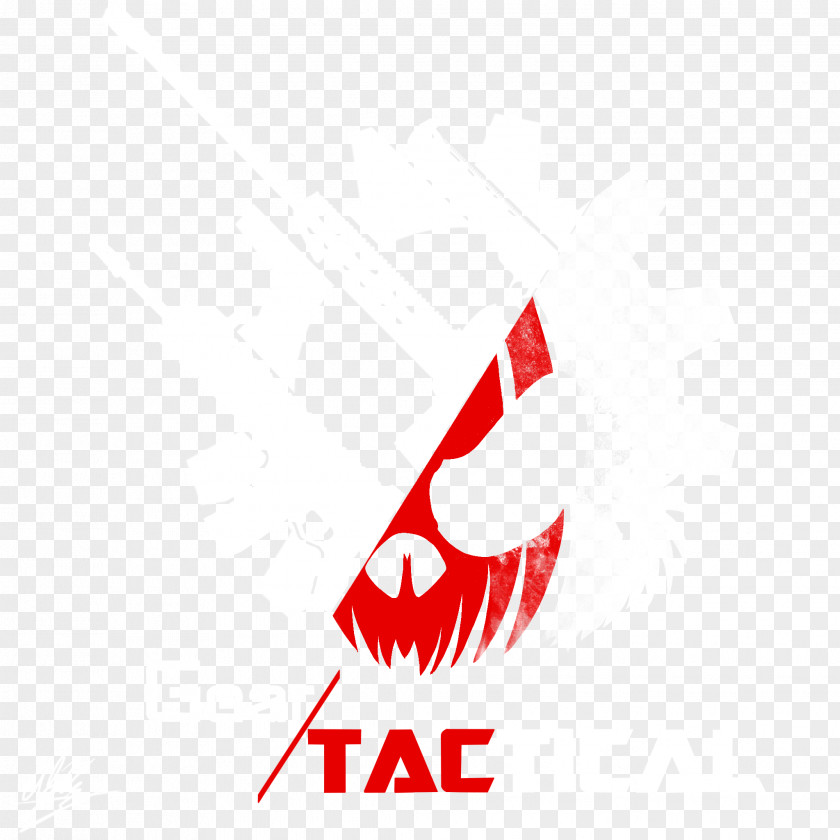 Tactical Gear Logo Brand Line RED.M Font PNG