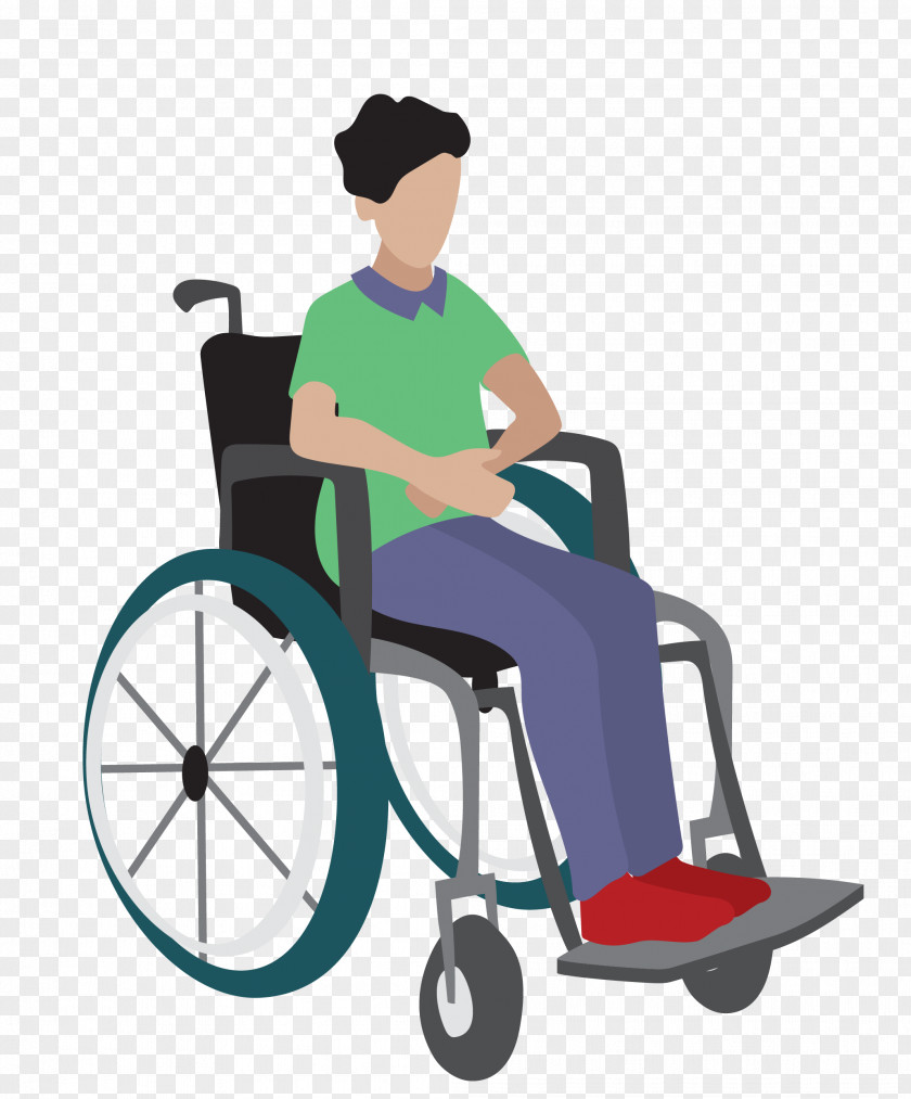 Vector Wheelchair Material Computer File PNG