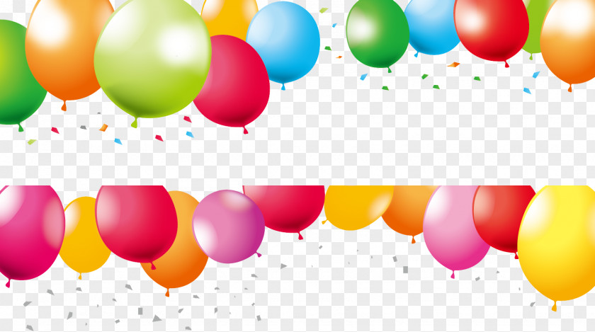 Creative Colored Balloons Balloon Web Banner Birthday PNG