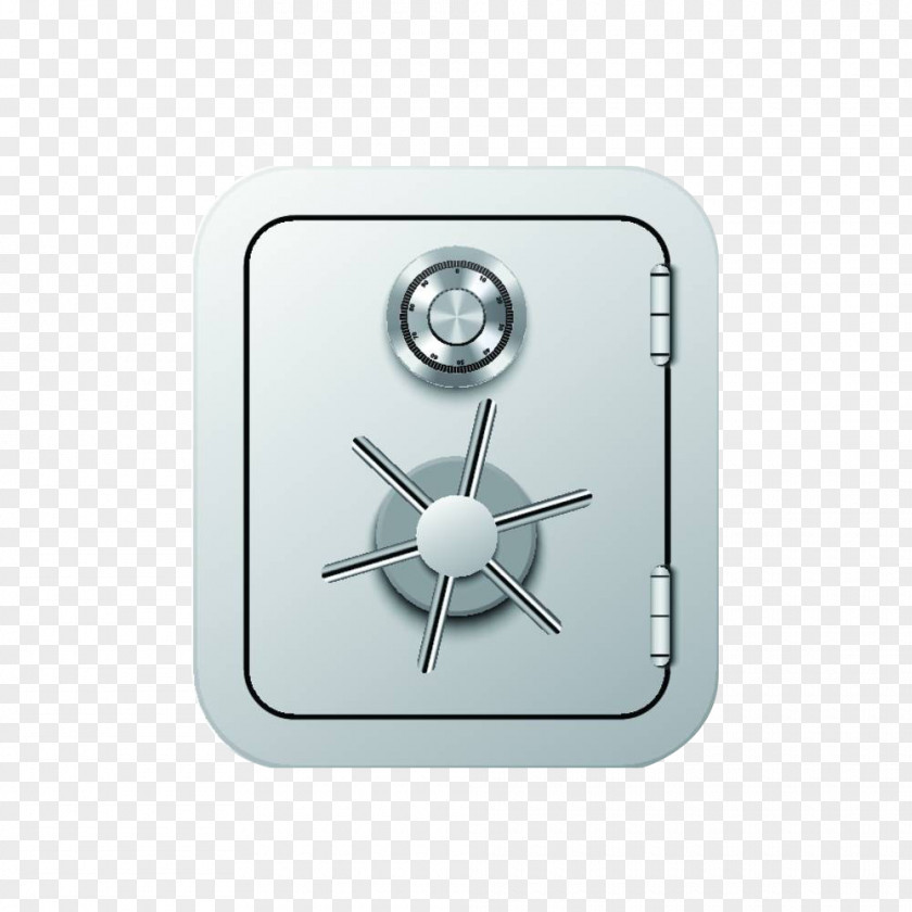 Hand-painted Silver Safe Stock Photography Illustration PNG
