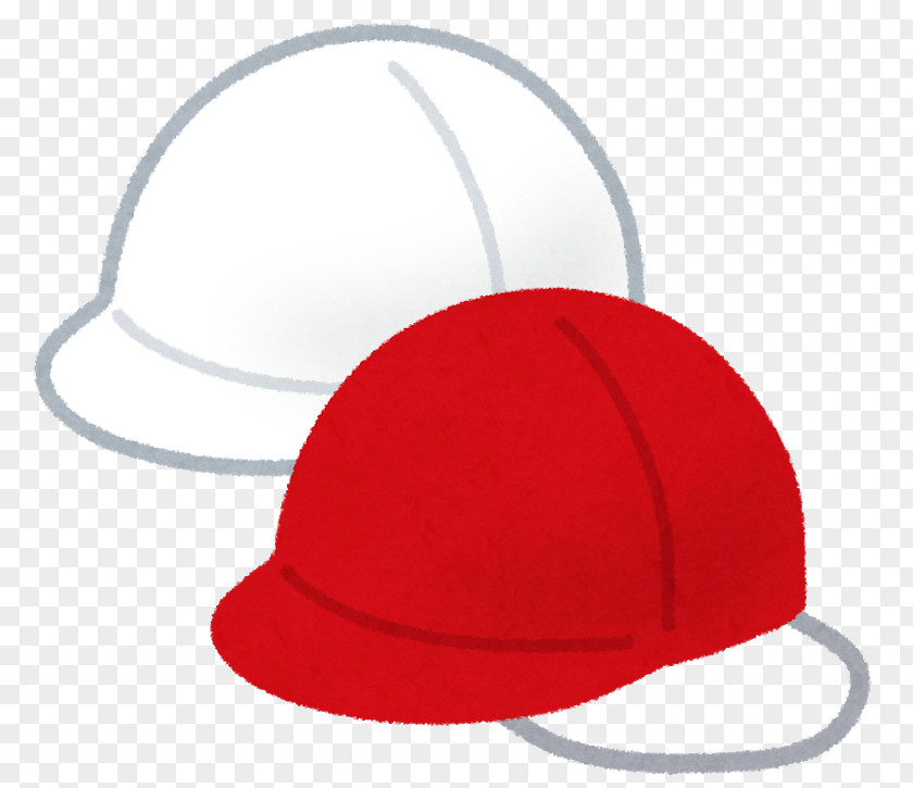 Hat 紅白帽 Red Kōhaku Maku Cap PNG