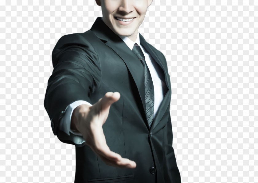 Whitecollar Worker Finger Suit Formal Wear Gentleman Male Standing PNG