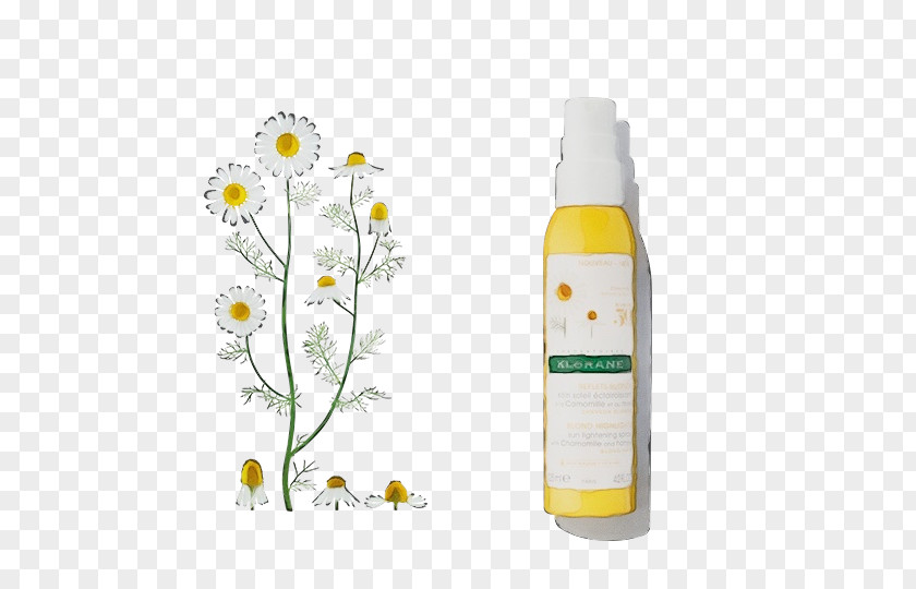 Wildflower Plastic Bottle Glass Klorane Yellow Brown Hair PNG
