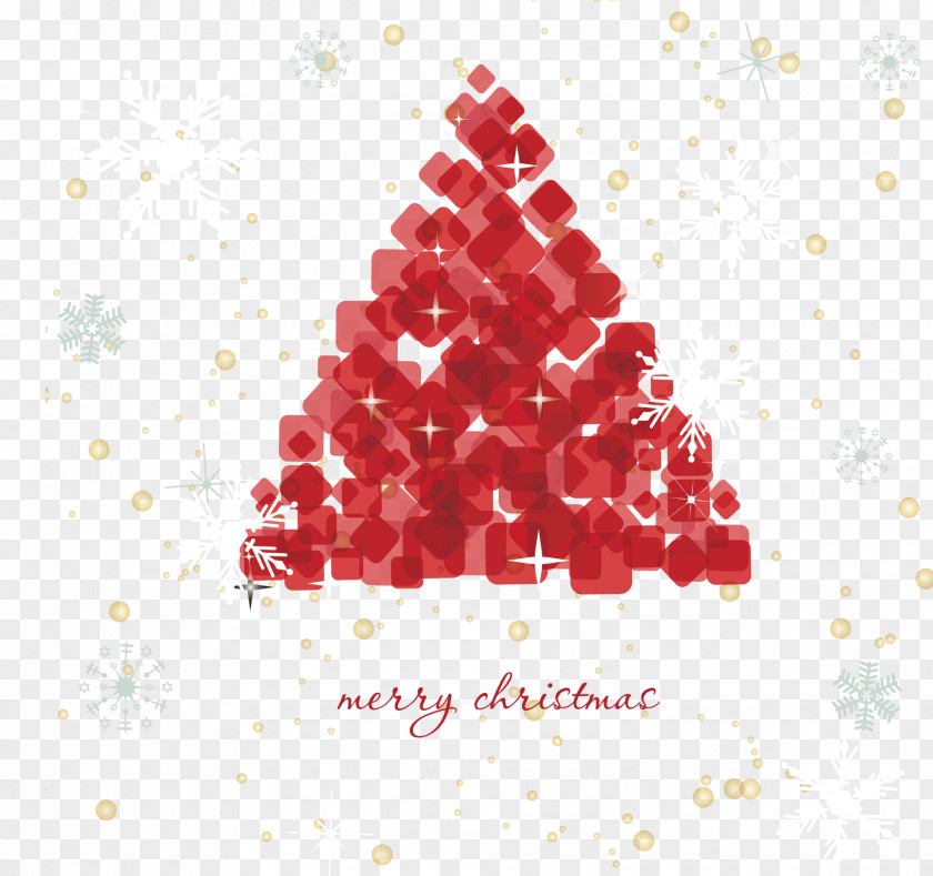 Christmas Tree Abstract Elements Santa Claus Euclidean Vector PNG