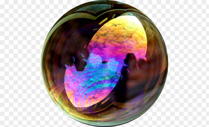 Photoshop Style Bubble Time Soap Iridescence Reflection PNG
