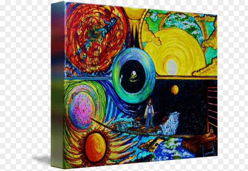 Painting Modern Art Acrylic Paint Psychedelic PNG