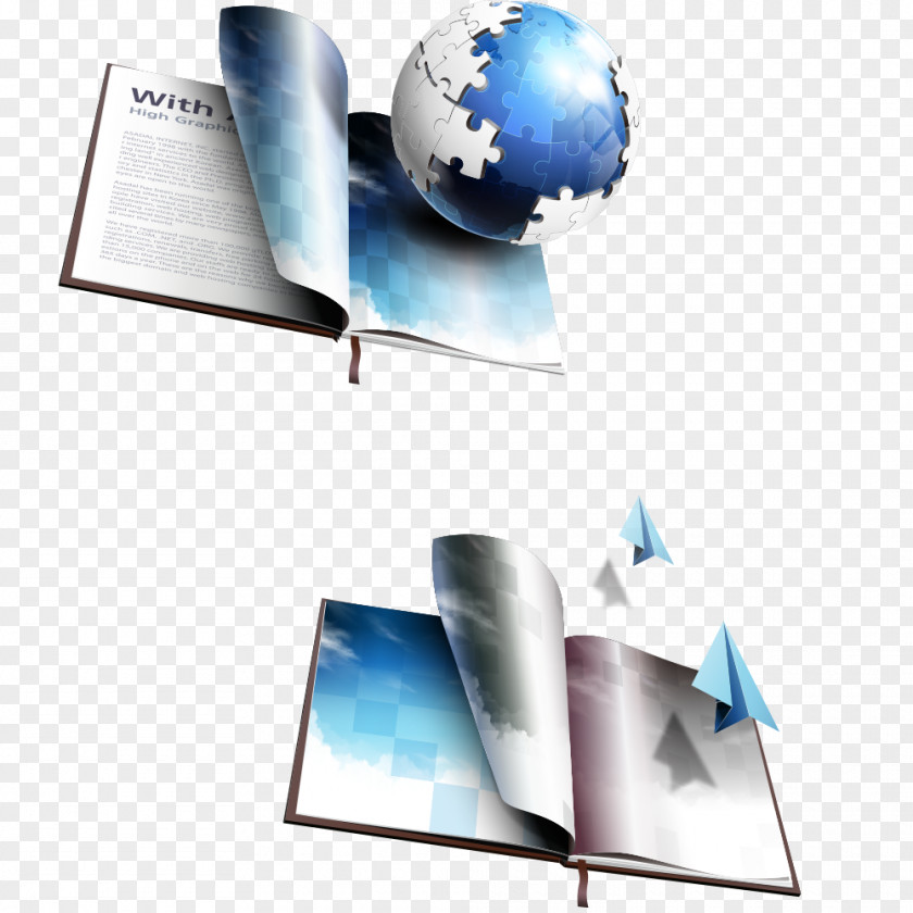 Book Paper Plane Gratis Publicity PNG