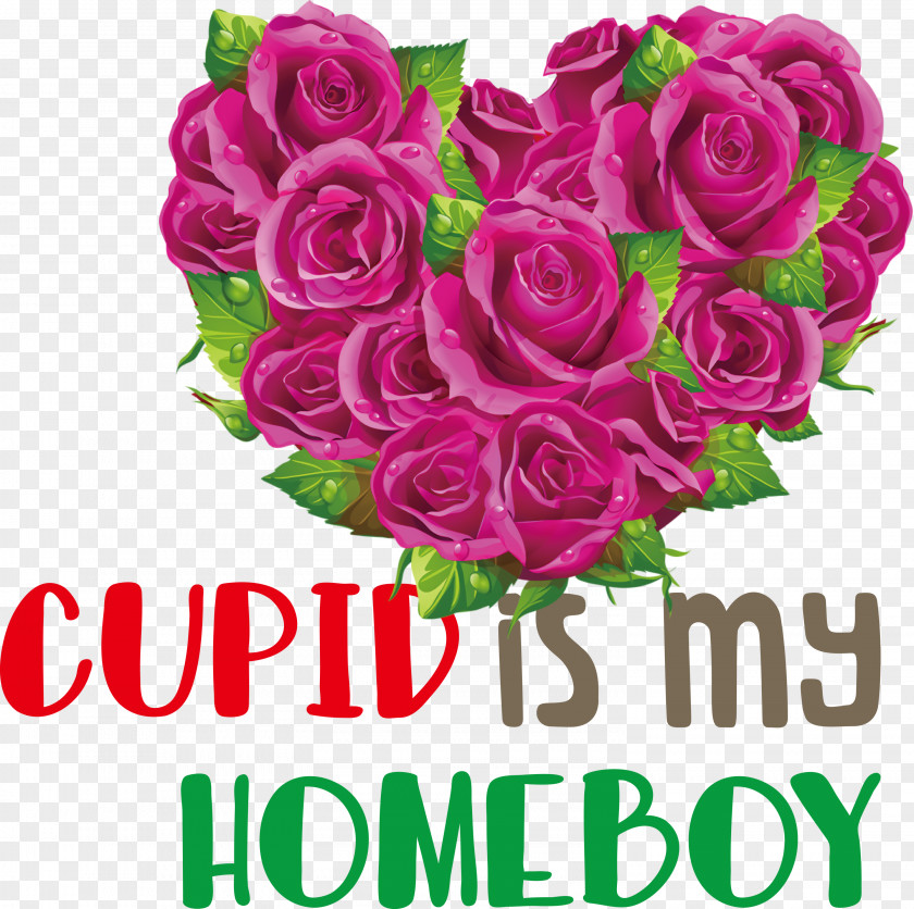 Cupid Is My Homeboy Valentine PNG