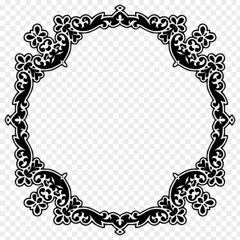 Deco Monochrome Art PNG