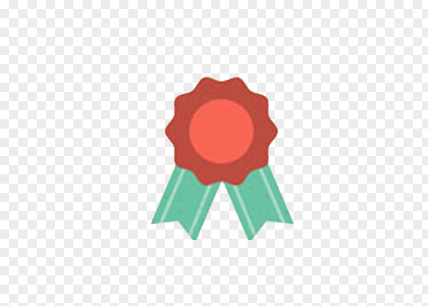 Little Red Flower Medal Gold Award PNG