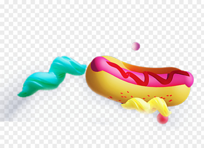 Hot Dog Cartoon Creative Illustration Sausage PNG