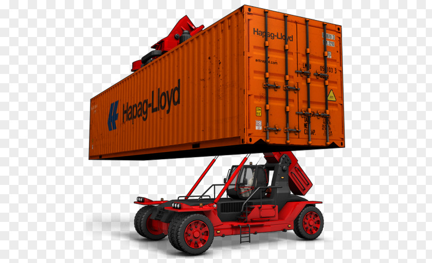 Intermodal Container Cargo Transport Shipping PNG