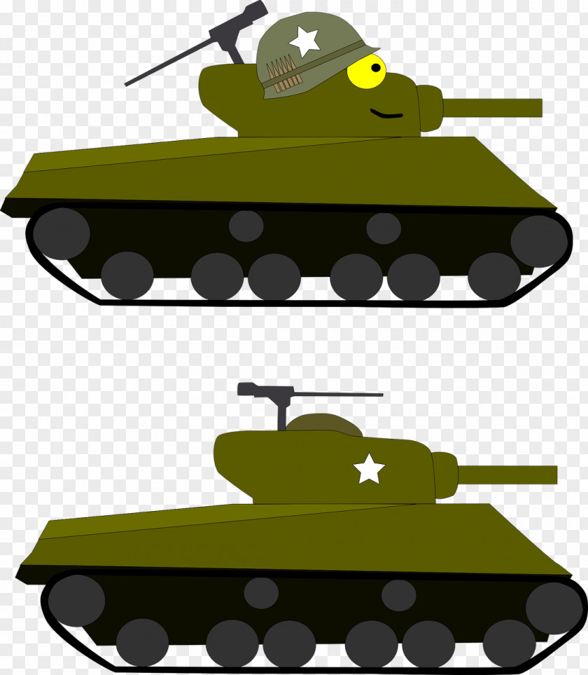Tank M4 Sherman Clip Art PNG