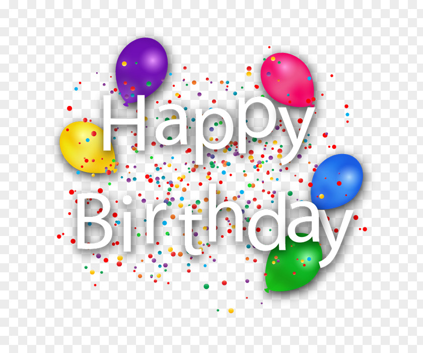 White Happy Birthday WordArt Vector To You Clip Art PNG