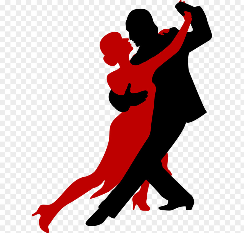 Silhouette Couple Dancing Ballroom Dance Latin Social PNG