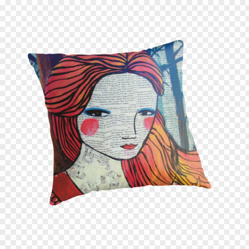 Throw Rubbish Pillows Cushion Woman Rectangle PNG