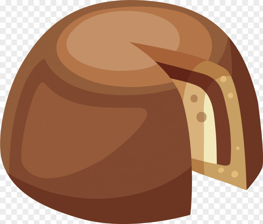 Hand Painted Chocolate Brown Truffle Bonbon Praline Candy PNG