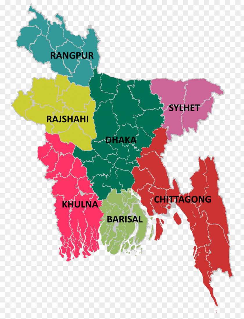 Map Bangladesh Vector PNG