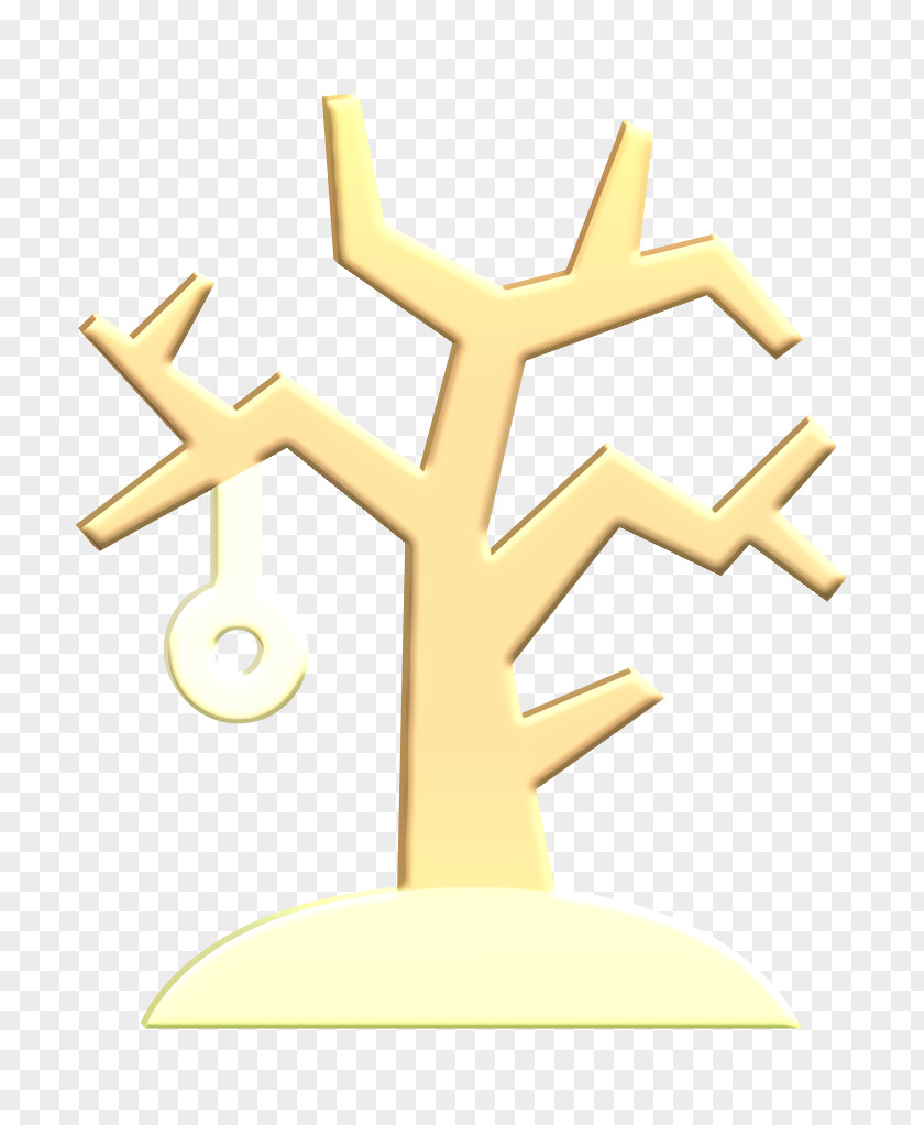 Symmetry Tree Gallows Icon Halloween Horror PNG