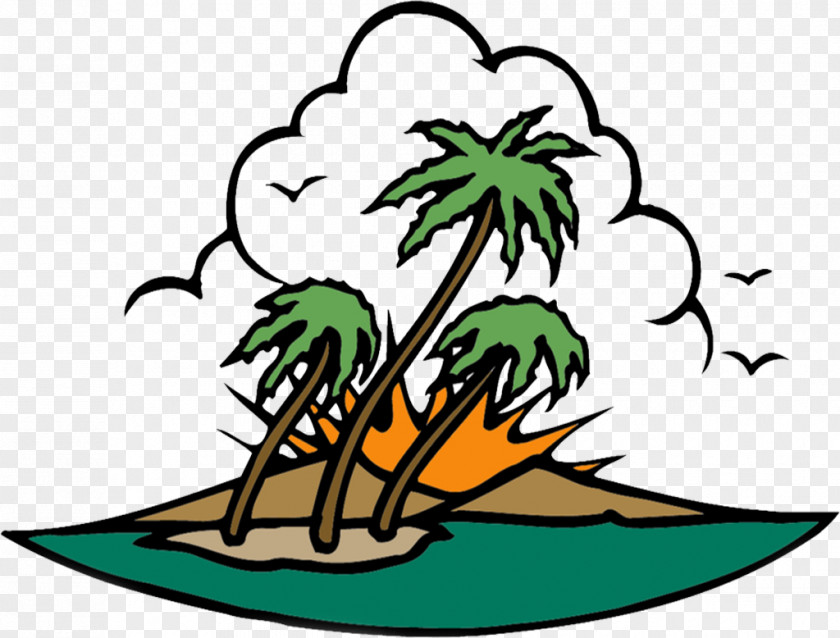 Under The White Clouds Of Island Desert Tattoo Clip Art PNG