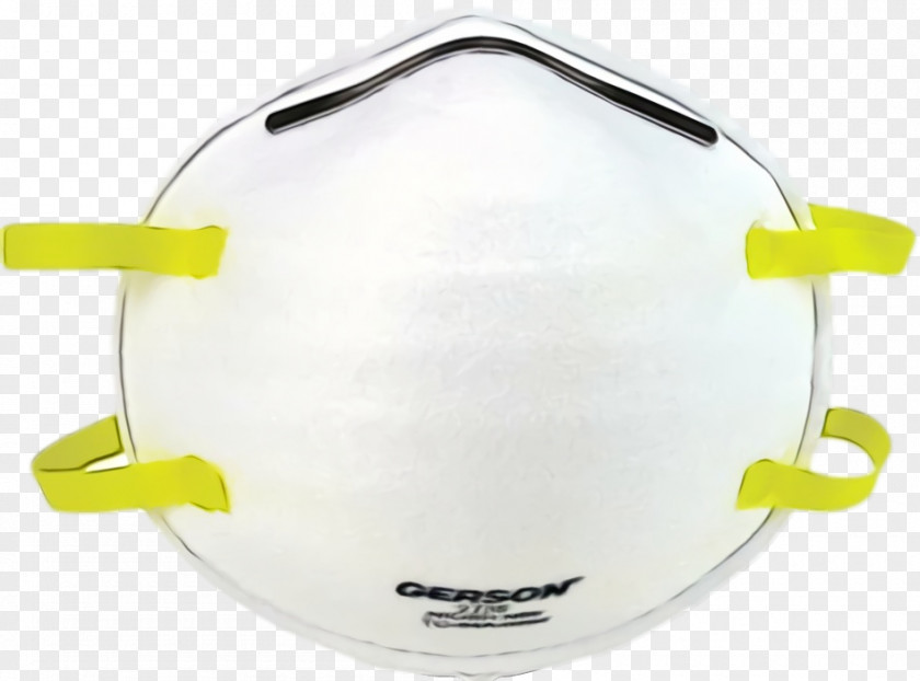 White Yellow Personal Protective Equipment Headgear Costume PNG