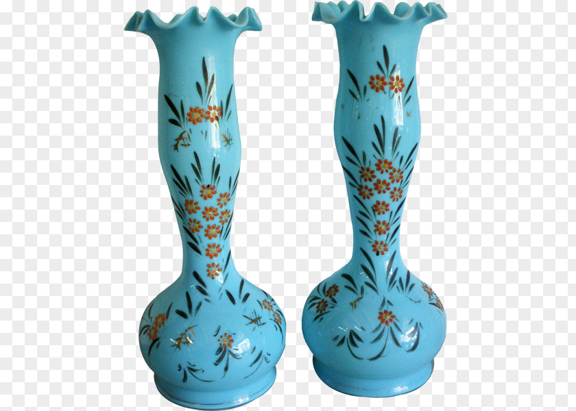 Antique Vase Ceramic Glass Pottery Turquoise PNG