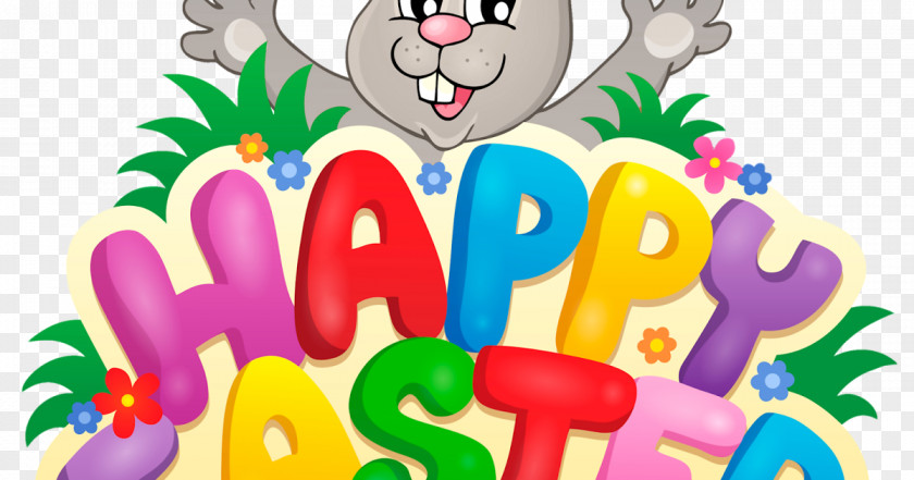 Easter Bunny Cartoon Background PNG